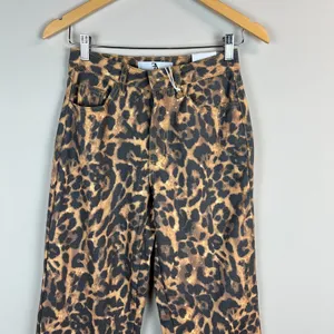Flying Angel Wide Leg High Waist Pants Womens 1 / 25 Brown Leopard Print New NWT thumbnail 15