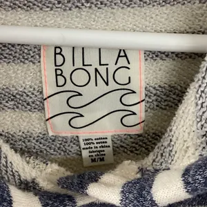 Billabong Navy and White Striped Women's Hoodie thumbnail 2