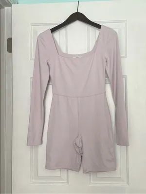 Aritzia Babaton Sculptknit Square Neck Romper in Pink thumbnail 2