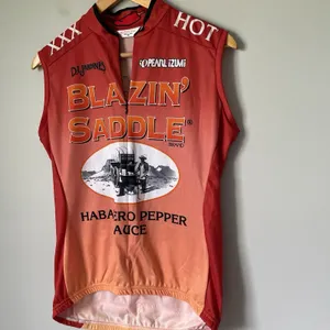 Pearl Izumi Blazin Saddle Habenero Pepper Sauce Cycling Jersey Sleeveless Size M thumbnail 5
