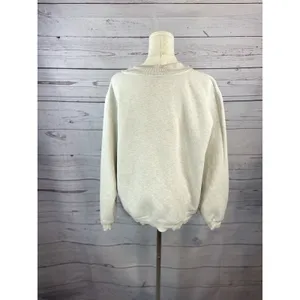 White Fox 4th Edition Oversized Crewneck Sweatshirt Women’s S/M Graphic Pullover thumbnail 4