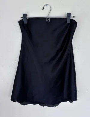 Wild Fable satin strapless mini dress thumbnail 4