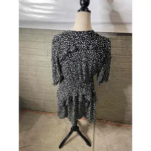 Bohme Polka Dot half Sleeve Ruffle A‎ Line Dress Size Small thumbnail 2