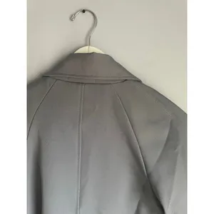 Chic Wish Grey Trench Coat Jacket Minimalist Neutral size XS Preppy Smart Work thumbnail 7