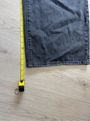 Levi's Black Wide-Leg High-Rise Jeans Vintage Baggy Minimalist Style thumbnail 6