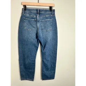 Banana Republic Darted Barrel Mid Rise Ankle‎ Jean Medium Wash 26/2 S/804434-03 thumbnail 5