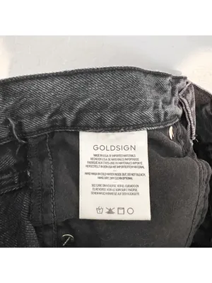 Goldsign‎ Benefit Jeans Size 24 Gray High Rise Straight Rigid Old Money Minimal thumbnail 7