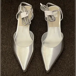 Dolce Vita Loklyn Studded Heels Silver Color Women’s Size- 8.5 thumbnail 4