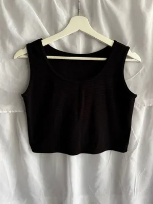Amazon Sleeveless Waffle Knit Athleisure Crop Top thumbnail 1