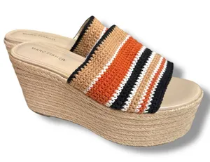 Marc Fisher Lannia Platform‎ Sandal Espadrille Slip-On Size 9 boho resort thumbnail 1