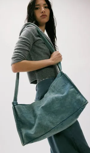 NWT Free People Camp Crush Sling Bag ~ Blue~SOLD OUT!! thumbnail 1