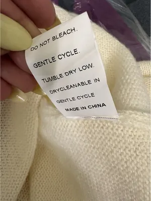 Women’s Plus 4XL Ivory Knit Pullover Sweater Crew Neck Striped Sleeves thumbnail 5