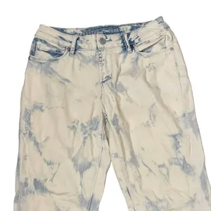 Article Of Society Straight Leg Jeans Frayed Hem Tie Dye Bleached Denim 26 Women thumbnail 2