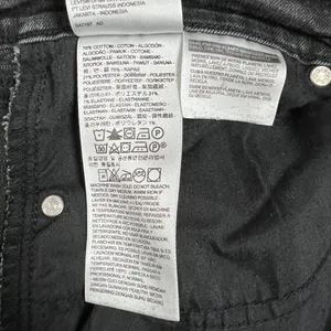 Levis 505 Straight Jeans Womens 33 Charcoal Black Gray High Rise Stretch Crop‎ thumbnail 13