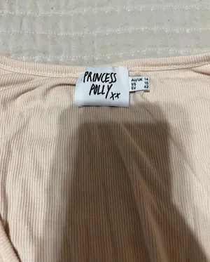 Princess Polly White Cropped Top thumbnail 4