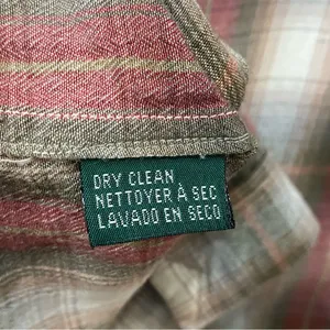 Vintage LAUREN Ralph Lauren Rayon/Wool Blend Plaid Button Down Shirt Size M thumbnail 8