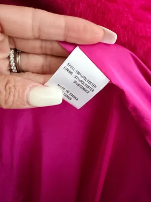 Majorelle Amora hot pink fuschia faux fur oversized coat S thumbnail 8