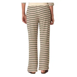 Sundance Cream Green&Pink Stripe Dina Waffle Knit Sleep Pants Sz.S thumbnail 2