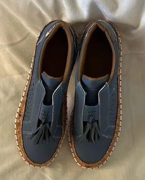 Blue Tassel Loafers – Approx. Size 7–7.5 thumbnail 2