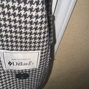 Westbound Houndstooth Pea Coat Sz 12 Wool Blend Exclusively Made For Dillard’s thumbnail 7