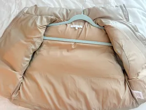 Beige puffer vest Tan thumbnail 4