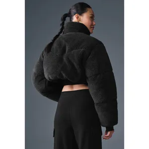 Alo Yoga Sherpa Main Act Corset Puffer Black S thumbnail 3