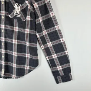 Harley-Davidson Womens Plaid Roll-Tab Button‎ Down Shirt Grey Small NEW thumbnail 13