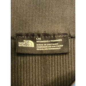 The North Face 7/8 Gray Athletic Leggings Partially Ribbed Size Large (8733) thumbnail 4