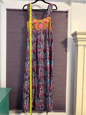 NWT Natural life Tricia maxi dress in dark purple daisies thumbnail 11