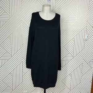 Aritzia Wilfred Free Black Jersey Knit Long‎ Sleeve Dress Size Small thumbnail 3