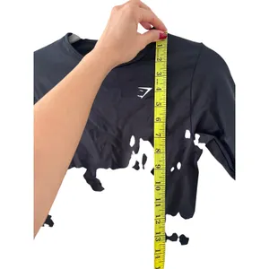 Gymshark Black Crop Long Sleeve Top S thumbnail 5