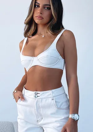 NWT White Fox True For You Crop thumbnail 1