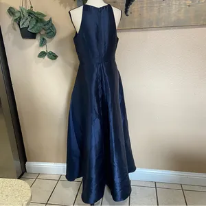 Lulus NWOT Broadway Show Navy Blue High-Low Gown thumbnail 5