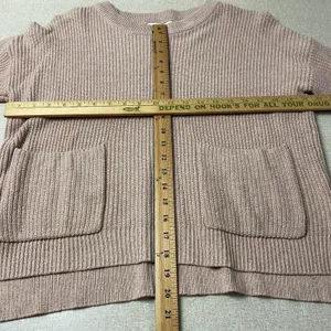 Madewell Sweater‎ Womens Small Beige Cable Knit Pullover Long Sleeve Pocket thumbnail 10