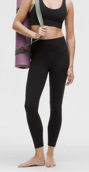LULULEMON- Align High-Rise Pant 25" Black Leggings Athletic Workout Training Run thumbnail 1