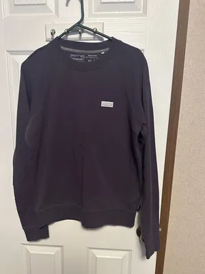 Patagonia Deep Purple Crewneck Sweatshirt with Chest Patch thumbnail 2