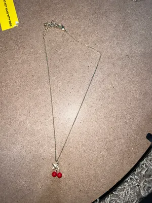 Cherry Necklace Gold thumbnail 2