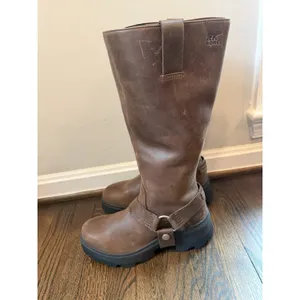 Sorel Women's JOAN FRWD™ Leather Tall Boots Tobacco Brown Sz 9.5 $275 NEW thumbnail 14