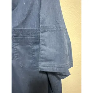 UA Butter Soft Stretch‎ Scrub Top Blue V Neck Short Sleeve Women's Size L thumbnail 6