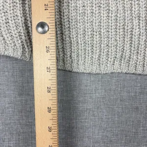 Oui Sweater Womens 12 Beige Crew Neck Long Sleeve Chunky-Knit Pullover thumbnail 5
