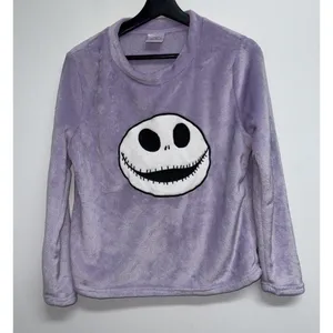 Disney Nightmare Before Christmas Pajama Top Womens Medium 8 10 Purple Jack Skellington thumbnail 1