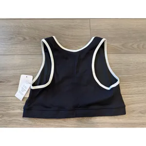 Year of Ours Black Ribbed Gym Bra Classic Racerback Active NWT XL thumbnail 4