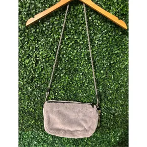 Kavu Stone Gray NWT So Fluffy Long Strap Bag thumbnail 5