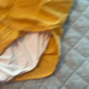 Free People Yellow Athletic Shorts with Elastic Waistband and Flowy Design thumbnail 4