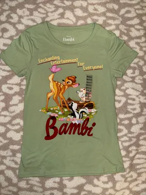Disney Bambi Graphic Tee - Green Shirt thumbnail 1