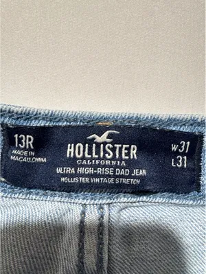Ultra High-Rise Dad Jeans by Hollister - W31 L31 Light Blue thumbnail 5