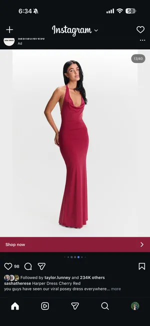 Sasha Therese Open Back Pearl Beaded Maxi Dress thumbnail 3