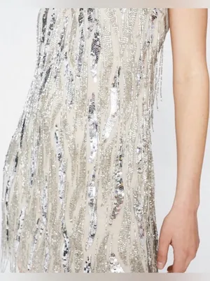 Nasty Gal Beaded Tassel Slip Mini Dress thumbnail 4