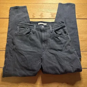 Levi’s high waisted mom jean buttonfly jeans 27 black thumbnail 1