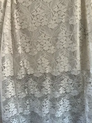 The Kooples Floral Scalloped Lace Midi Skirt - Ecru White Size 3 (US L) thumbnail 3